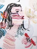 Painting of woman head